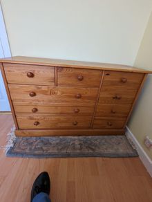 pine chest of drawers