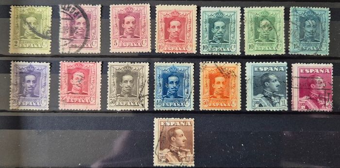 Spanish Stamp collection, 1907 to 1920. Spain lot.