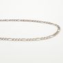 Vintage 925 Sterling Silver Figaro Chain Image 7