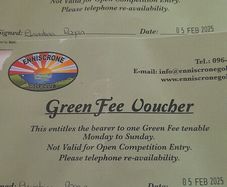 Golf Green Fee tickets