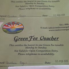 Golf Green Fee tickets