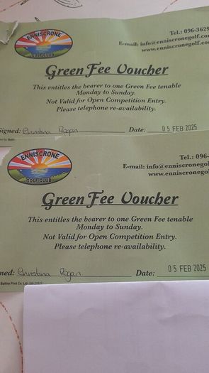 Golf Green Fee tickets