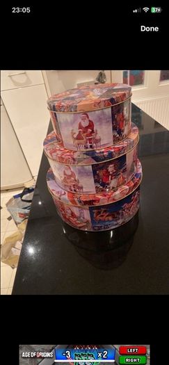 christmas tins