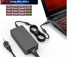 330W 19.5V16.92A AC Laptop Power Adapter Charger For MSI Raider GE68HX GE76 GE66 WE76 Vector GP76 GP66 GP66HX Leopard Titan GT77