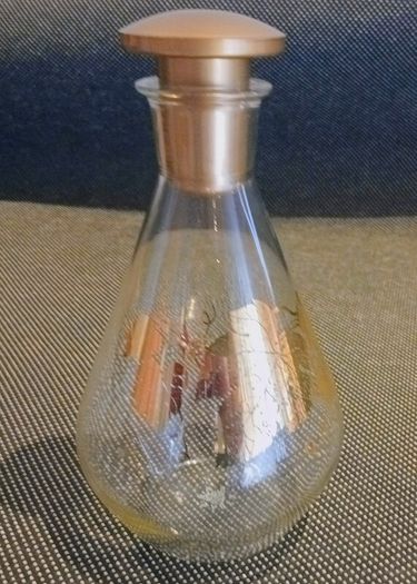 Vintage 1960s JAJ Pyrex Gold Grape Vine Decanter / Wine Carafe