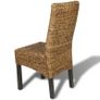 Dining Chairs 6 pcs Abaca and Solid Mango Wood Image 4
