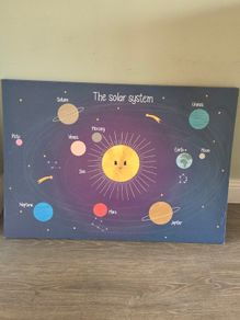 Kids Solar System Canvas