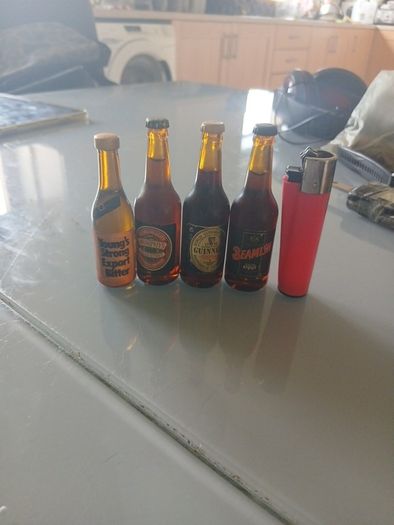 miniature alcohol bottles