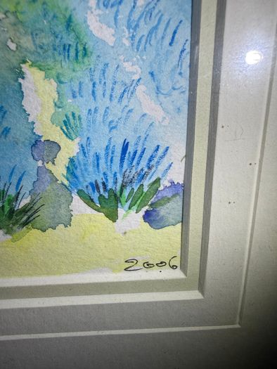Original Gerard Chambeltaz - Framed Watercolour Landscape