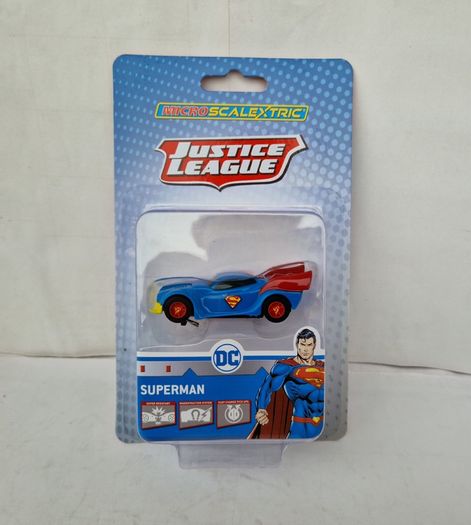 Micro Scalextric Car, New, Superman Solo Car ( Justice League G2167 )