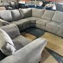 Grey corner sofa + matching armchair Image 7