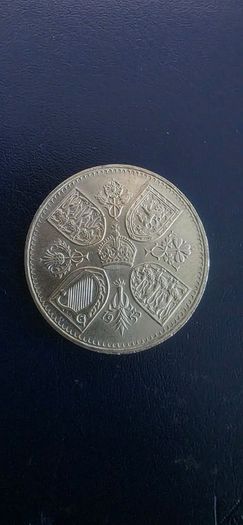 1953 Queen Elizabeth II Coronation Crown Royal Mint 5 Shilling Commemorative Coin