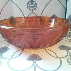 Amber Glass Bowl +Another