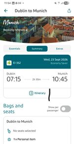 flight (Dublin - Munich)