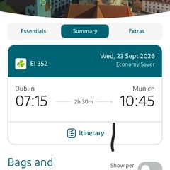 flight (Dublin - Munich)