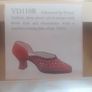 Vintage 1999 Coral Rhinestone 1920s  Shoe. Image 7