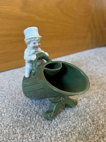 Rare 19th Century Antique German Porcelain Mr Top Hat