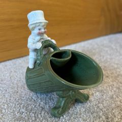 Rare 19th Century Antique German Porcelain Mr Top Hat