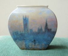 Goebel Vase featuring Monet Painting