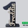Personalized Age Number Sign with Name Birthday Decor Image 2