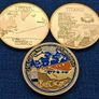 3 Titanic Commemorative Challenge Coins Set Image 2