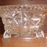 Sowerby Art Deco 3 Footed Glass  Bowl Image 4