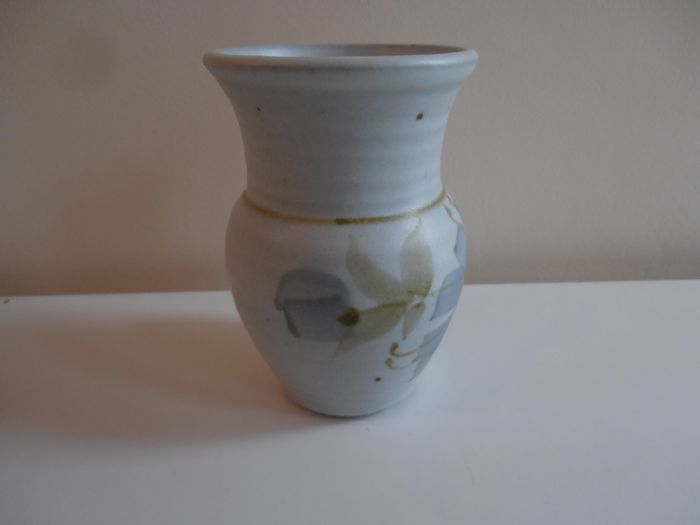Floral painted small vase