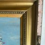 oil on board Vintage 1926 British School Marine Oil Painting Full-Rigged Sailing Ship in Rough Seas, Signed H.T.M.L. Image 7