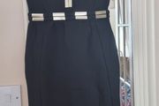 black bodycon dress