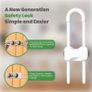 Cupboard Locks for Children & Baby Proofing for Both Cabinet Knobs and Cabinet Handles (6 Packs). U Shape Easy Slide Baby Drawer Safety Lock to Keep Your Child Safe Image 3