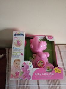 baby t rex pink, baby clementoni