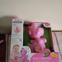 baby t rex pink, baby clementoni