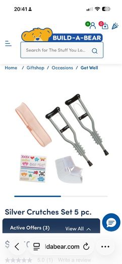 Build-A-Bear Crutches