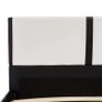 Bed Frame White and Black Faux Leather 120x190 cm Image 6