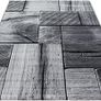 Contemporary Design Wood Effect Short Pile Rug, Black/Grey Mottled, 5 Sizes, Living Room, Guest Room, Hallway, Bedrooms, Kitchen, Runner, 120x170 cm Image 3