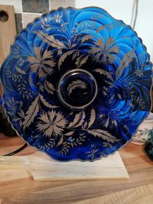 Vintage Glass  Charger