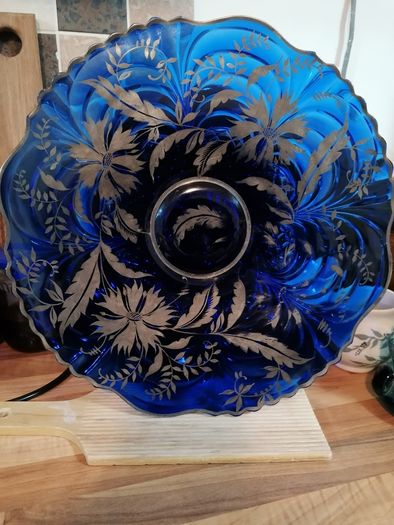 Vintage Glass  Charger