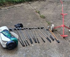 Spalding Tour Flite Golf Clubs/Bag/Stand/Shoes