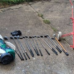 Spalding Tour Flite Golf Clubs/Bag/Stand/Shoes