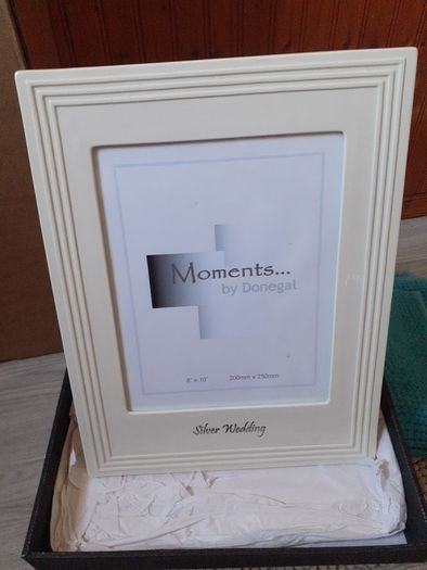 25th Silver wedding anniversary picture frames