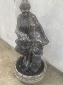 Large vintage cast stone garden