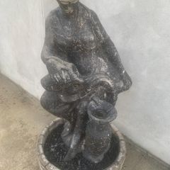 Large vintage cast stone garden