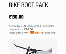 Hollywood F1 - 3 Bike Boot Rack.