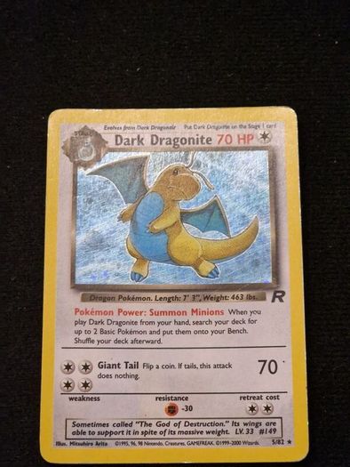 pokemon dark dragonite holo team rocket Lp
