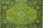French Connection Green patterned rug