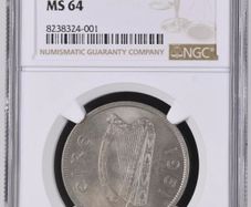 Ireland 1951 | Half Crown | Irish 2s6d | Horse | KM.16a | MS 64