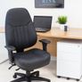 Avior 24-Hour Heavy Duty Leather Chair Black CH1101 Image 6