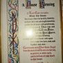 Vintage Framed House Blessing Image 3