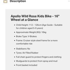 Girls 16" Bike