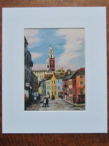 Shandon Tower Cork Art Print | Cork City Ireland Print | Irish Wall Art | Painting by Anna O'Hara | Cork Landmark Print | Unique Cork Gift